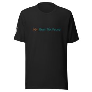 4o4: Brain Not Found - Programmers Edition | Heavy Cotton T-Shirt
